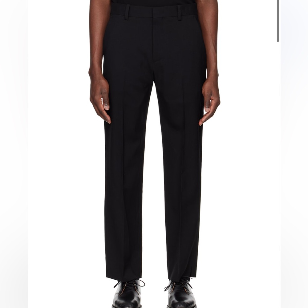 SOLID HOMME - Black Wool Trousers